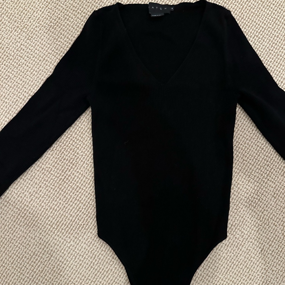 Hatch maternity black bodysuit